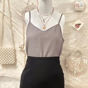 Banana Republic Business Casual Gray Cami Tank